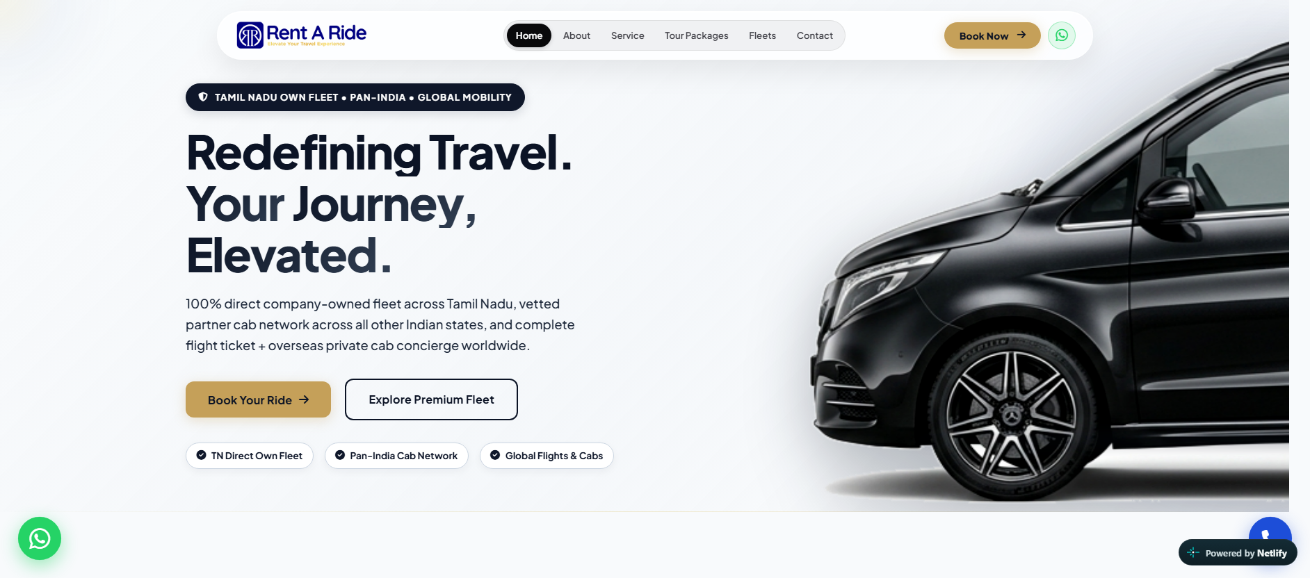 Renta Rides website